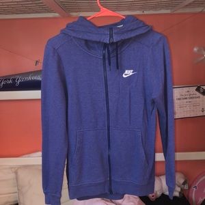 Purple Nike Zip-up Hoodie
